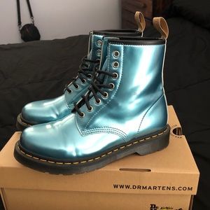 Discontinued metallic blue doc martens